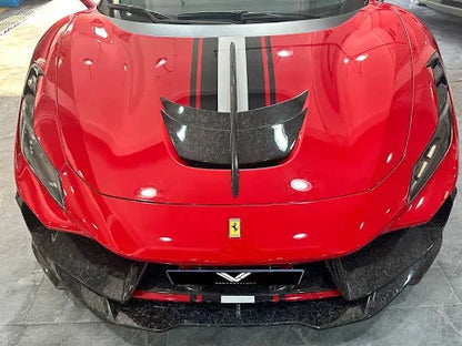 Ferrari F8 Tributo - Carbon Fiber Hood Bonnet Vent