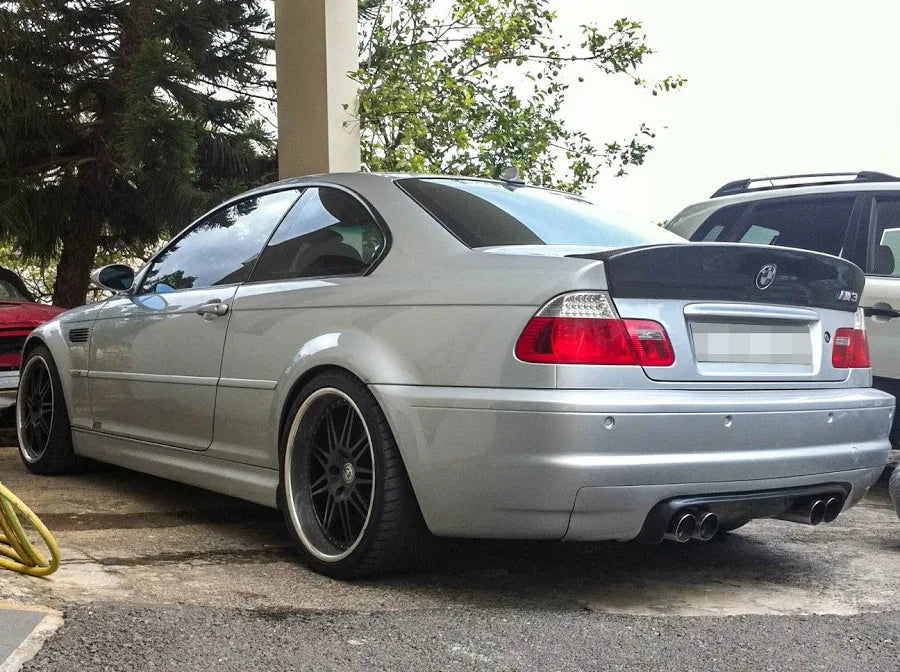 BMW E46 M3 & 3 Series - CSL Style Carbon Fiber Trunk Spoiler