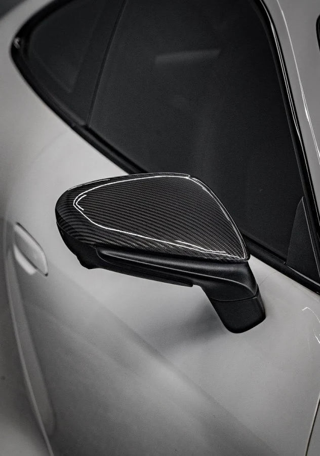 Porsche 9J1 Taycan - Carbon Fiber Mirror Caps