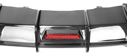 Audi RS5 B9.5 (2020+) - Carbon Fiber Rear Diffuser with LED Light