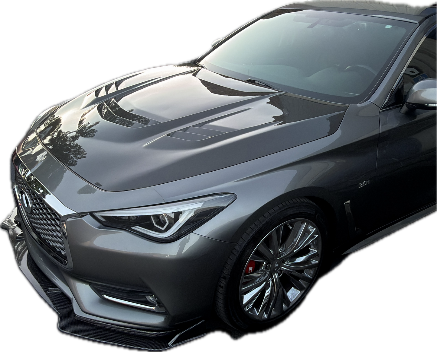 Infiniti Q60 / Q60S CV37 – Carbon Fiber Front Engine Vented Hood