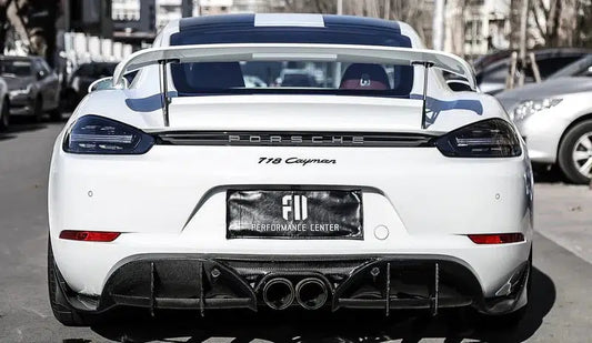 Porsche 718 Cayman / Boxster (2016–2023) - Carbon Fiber Rear Diffuser