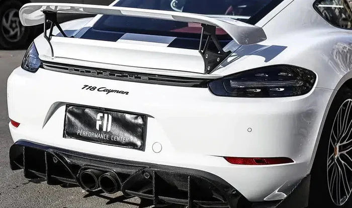 Porsche 718 Cayman / Boxster (2016–2023) - Carbon Fiber Rear Diffuser