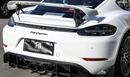 Porsche 718 Cayman / Boxster (2016–2023) - Carbon Fiber Rear Diffuser