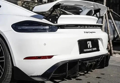 Porsche 718 Cayman / Boxster (2016–2023) - Carbon Fiber Rear Diffuser