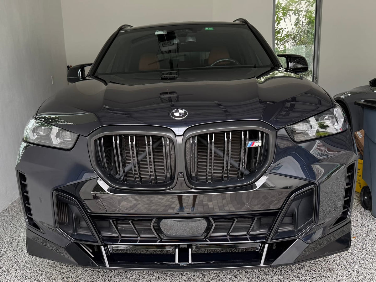 BMW X5 G05 LCI (2024–2026) - V Style Front Bumper Lip Lower Splitter Spoiler for M Sport